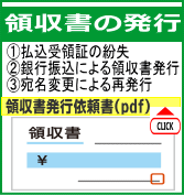 領収書の発行依頼